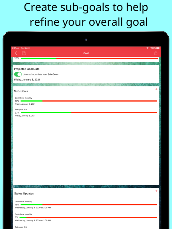 Screenshot #4 for Personal Goals