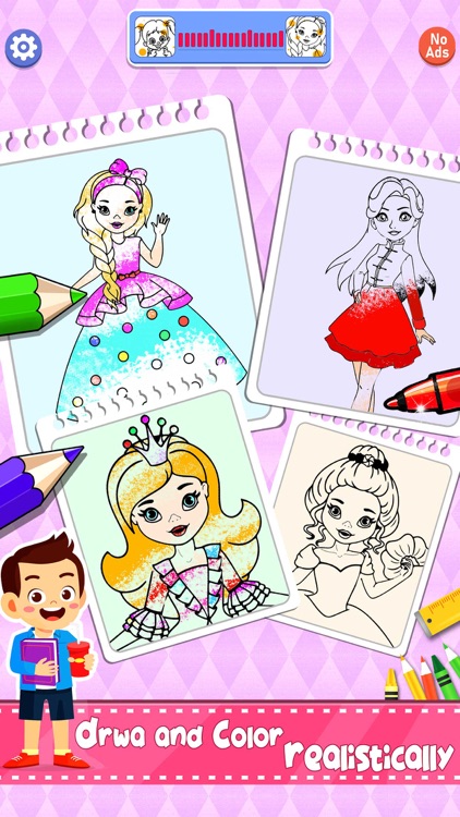 Princess Coloring And Drawing screenshot-4