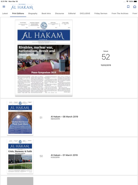 Al Hakam iPad screenshot 4 - News app