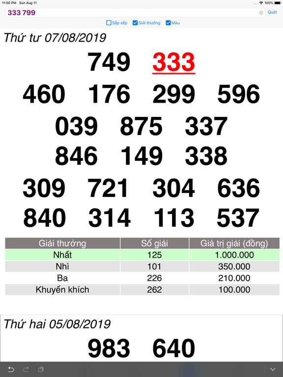 Xổ Số Tự Chọn iPad screenshot 8 - Entertainment app