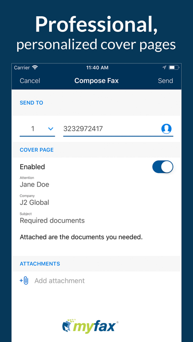 MyFax App–Send and Receive Fax Screenshot