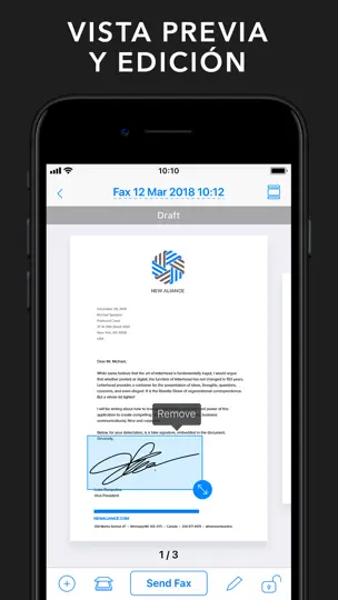 Captura de pantalla de FAX App. Enviar Fax Con IPhone en iPhone 4