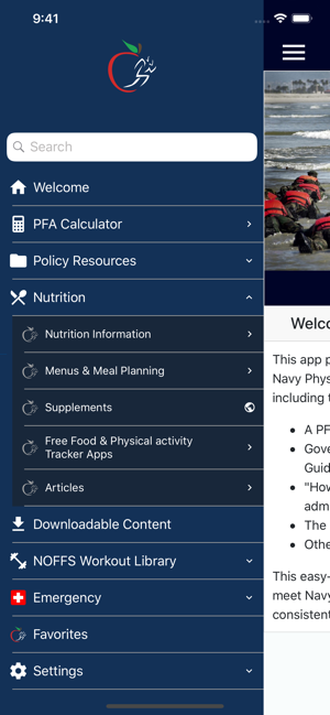 Navy Bike Prt Calorie Chart