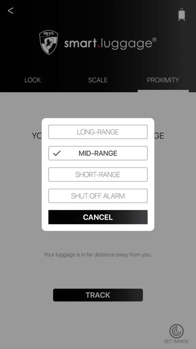 Heys Smart Luggage® iPhone screenshot 5 - Travel app