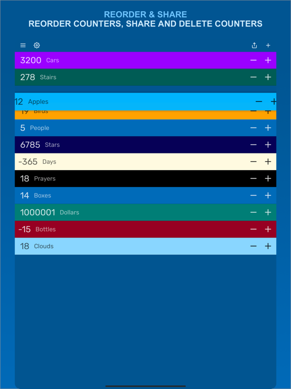 Tally Counter - Tap Tool iPad screenshot 5 - Utilities app