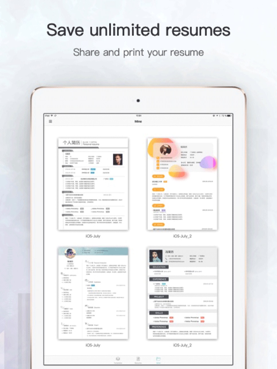 iPad screenshot