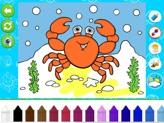 Coloring Book for Kids Animals iPad screenshot 4 - Education app