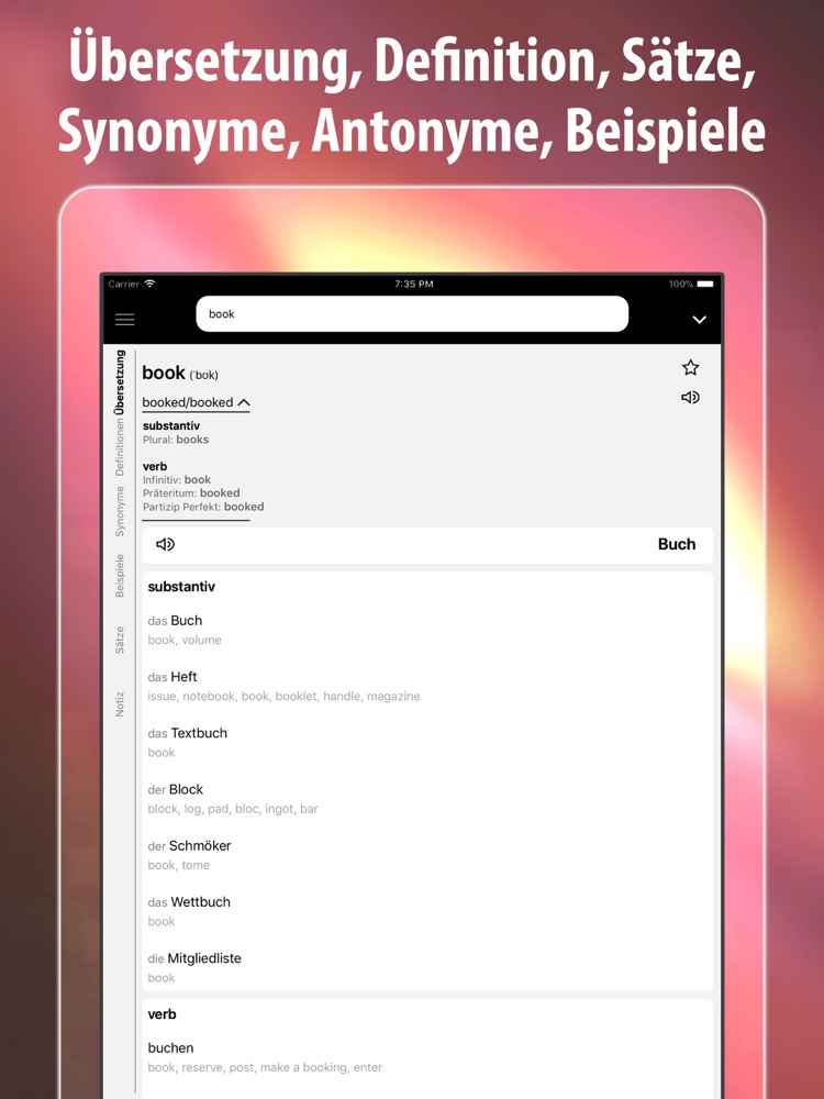 Englisch Deutsch Übersetzer + App for iPhone - Free Download Englisch
