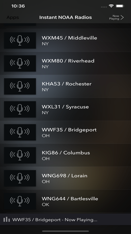 Instant NOAA Radios Elite App Store screenshot 3