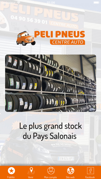 Screenshot #1 pour Peli Pneus Centre Auto