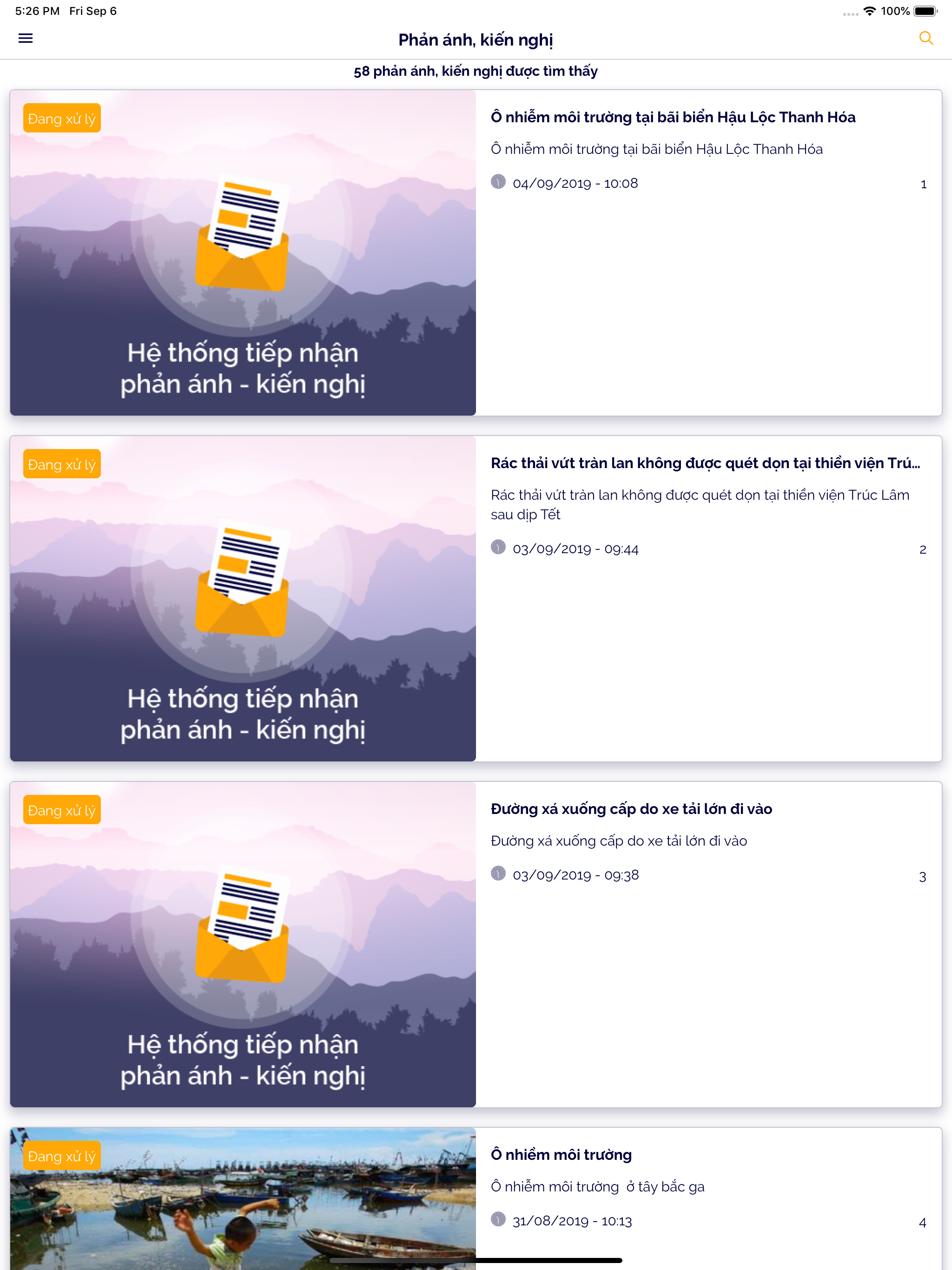 Quản lý phản hồi Thanh Hóa screenshot 7