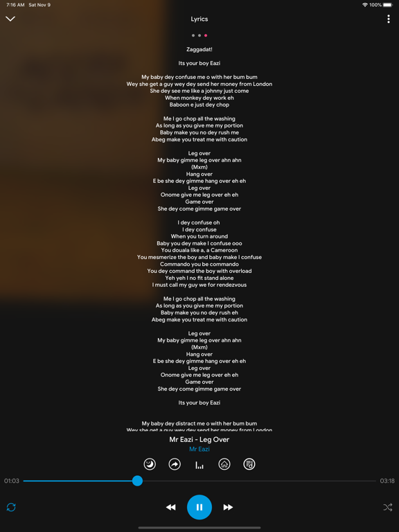 iLand Music iPad screenshot 8 - Music app