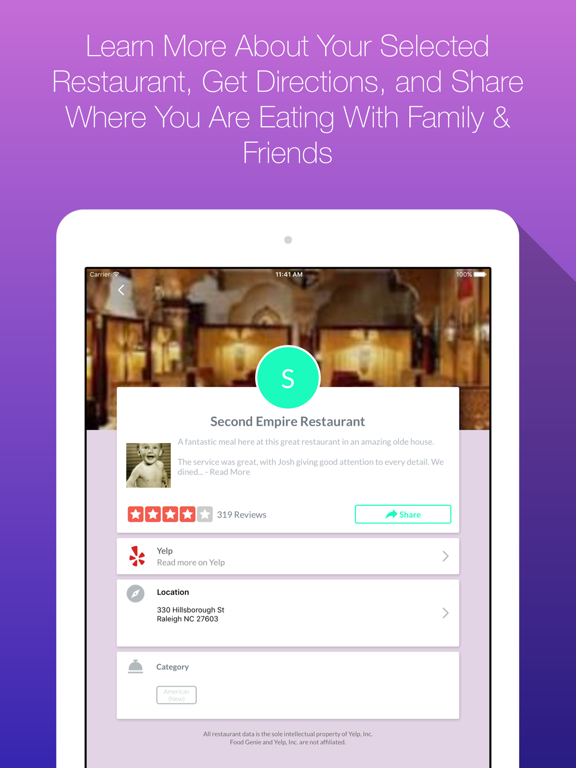 Screenshot #5 pour Food Genie, Où manger?