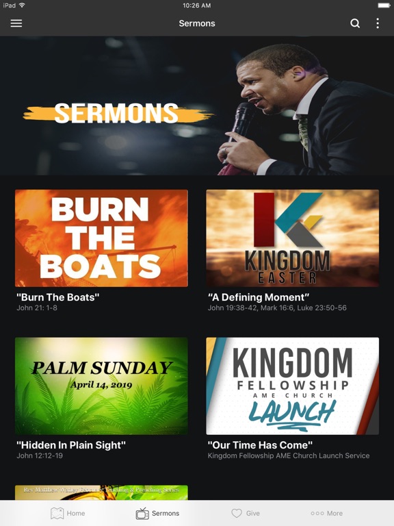 Kingdom Fellowship AME iPad screenshot 2 - Lifestyle app