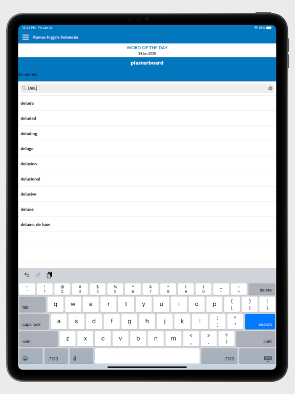 Kamus Inggris - Indonesia iPad screenshot