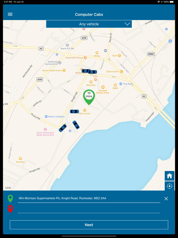 Screenshot #5 pour Computer Cabs Taxi App