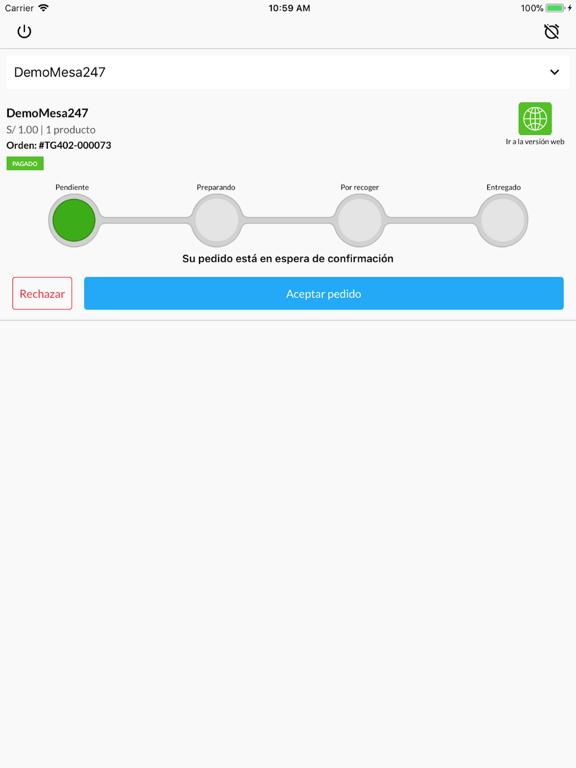 Screenshot #5 pour mesa 24/7 para restaurantes