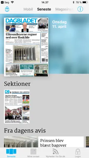 Dagbladet E-avis screenshot 3