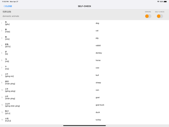 Learn Chinese words with ST iPad screenshot 7 - Education app