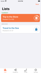 ToPack: Trip Packing Checklist screenshot