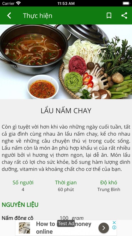 Món Chay Việt Nam screenshot-5