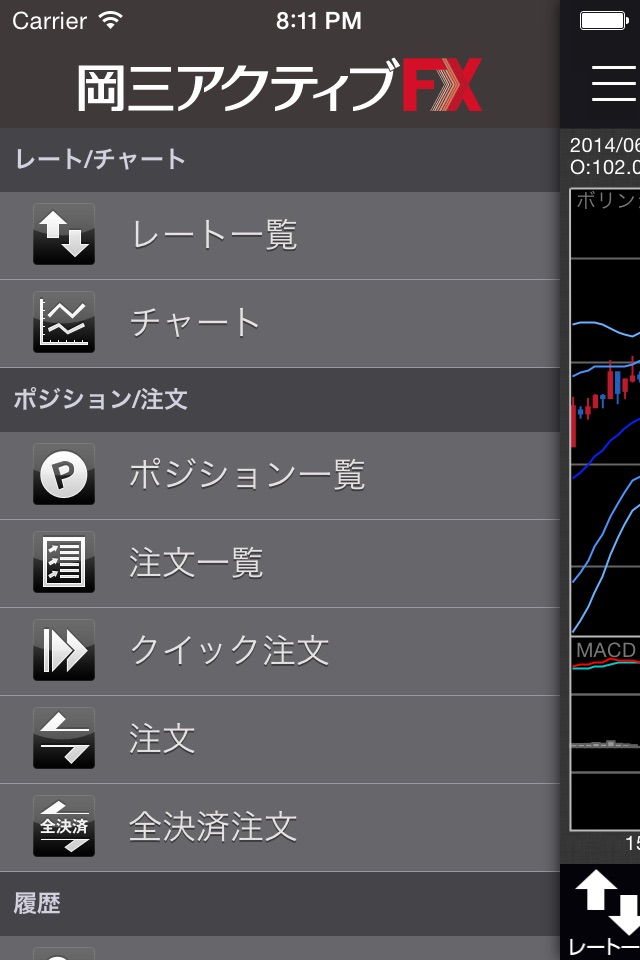 岡三アクティブFX for iPhone screenshot 4