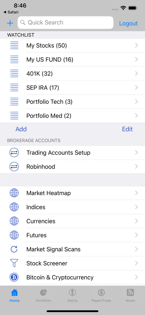 Stocks Tracker:Real-time stock - Finance App | MWM