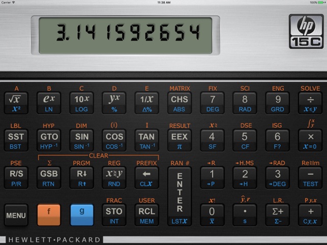 HP 15C Calculator on the App Store