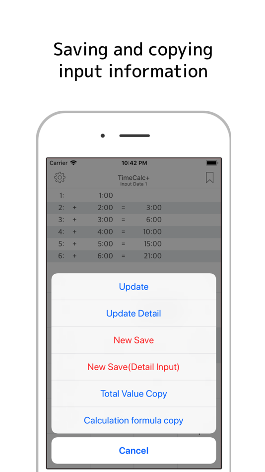#3. TimeCalc+ Save and Load (iOS) Podle: Atsushi Ezaki