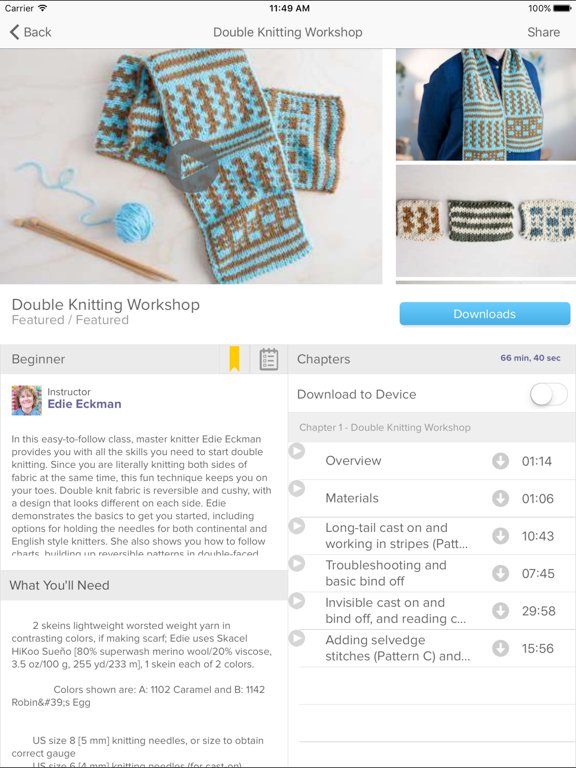 Creativebug Art,Drawing,Sewing iPad screenshot 5 - Education app