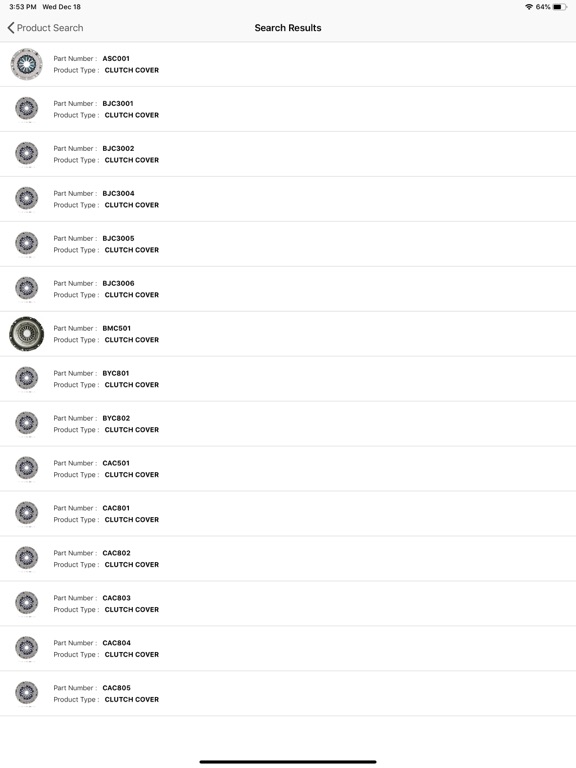 Screenshot #4 pour EXEDY - Product Finder