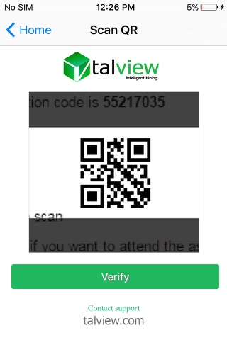 Talview Candidate - náhled