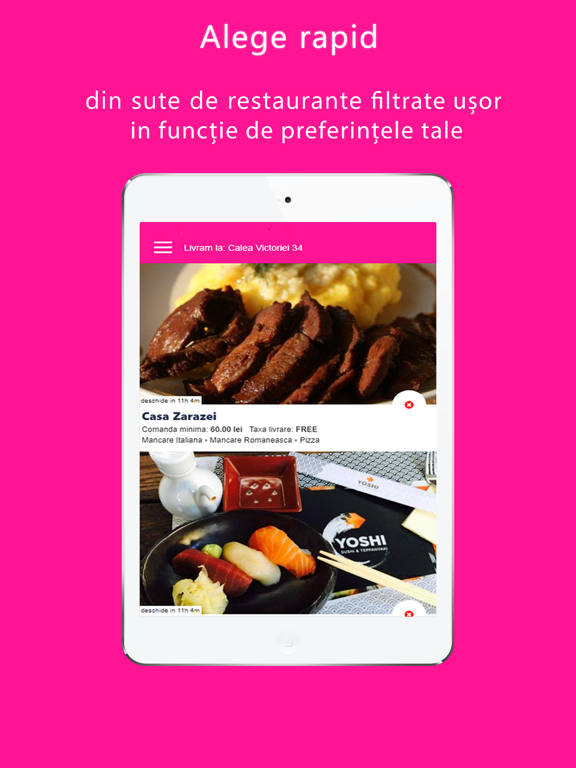 Screenshot #5 pour Deliv - comanda mancare usor
