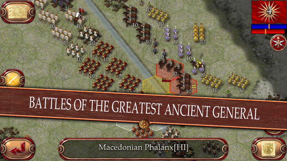 #2. Ancient Battle: Alexander (iOS) Podle: Hunted Cow Studios Ltd.
