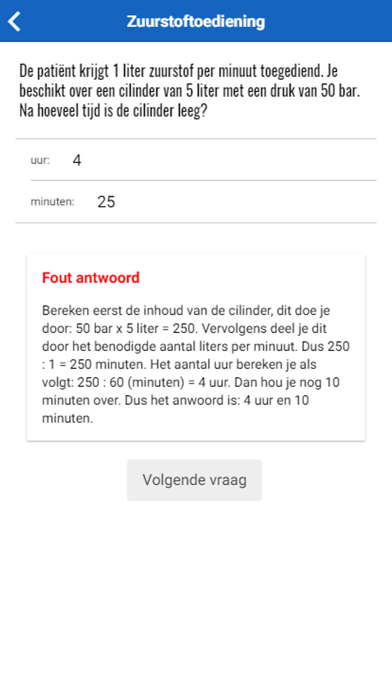 Toets Verpleegkundig Rekenen Screenshot