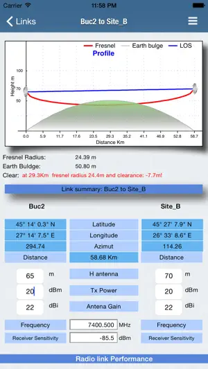 RF Haversine Lite - Radio Link screenshot 2