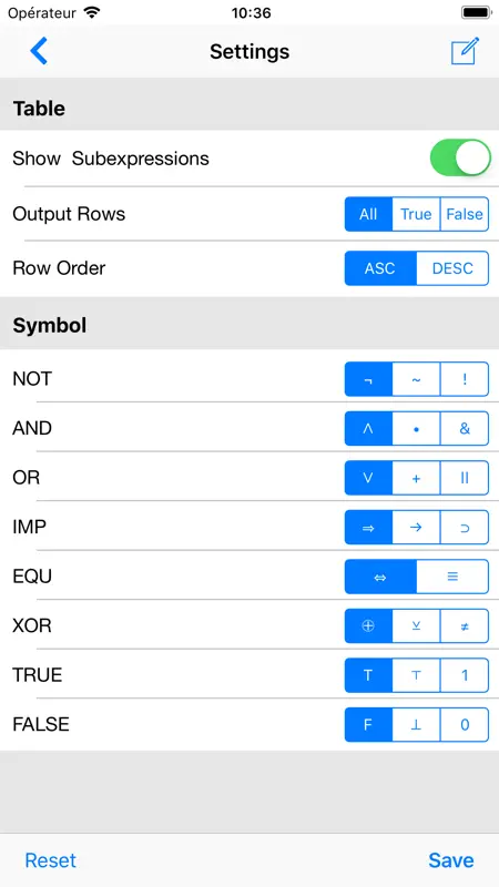Truth Table Builder screenshot 5 of 5