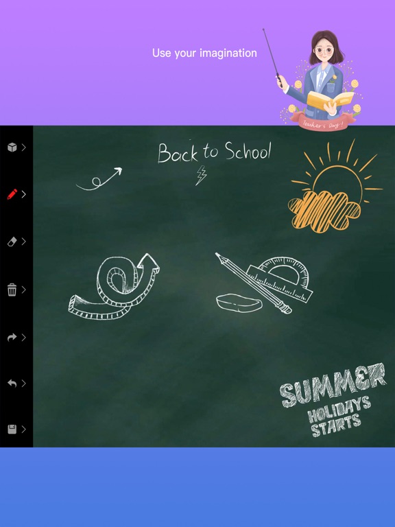 Screenshot #6 pour Blackboard-Chalk writing board