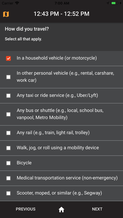 rMove: Travel Survey screenshot 2