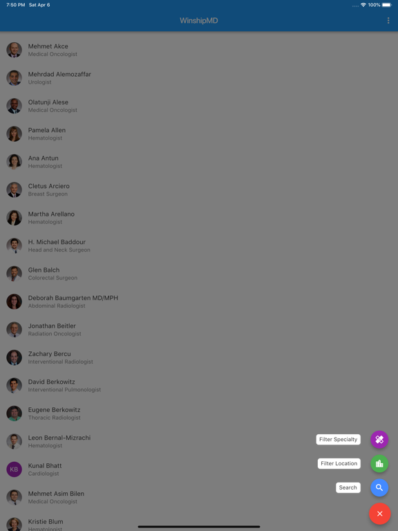 WinshipMD iPad screenshot 4 - Reference app
