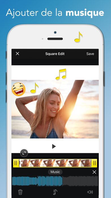 Screenshot #3 pour Square Edit Photo Video Editor