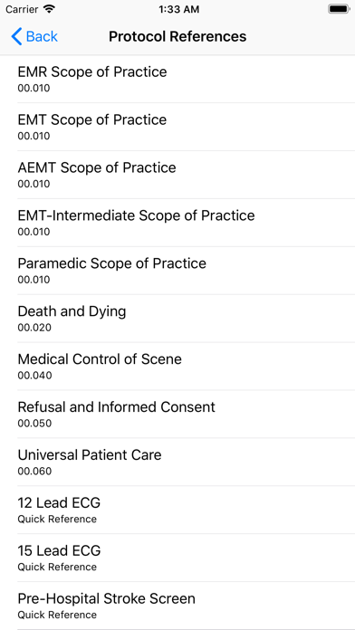 DC Protocols iPhone screenshot 6 - Medical app