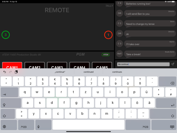 TouchDirector Remote
