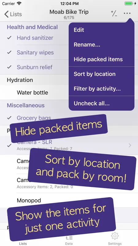 PackCheck Packing List screenshot 7 of 10