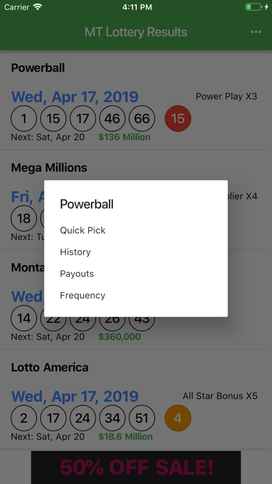 MT Lottery Results screenshot 2