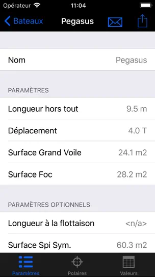 Capture d'écran de IPolar sur iPhone 5