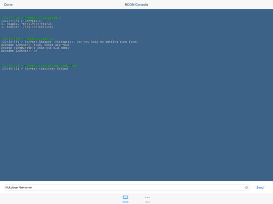 Screenshot #5 pour RCON Game Server Admin Manager