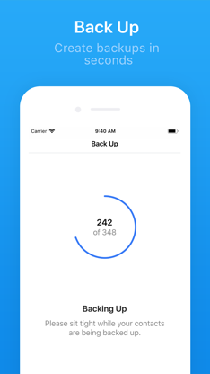 Contacts Backup + Transfer screenshot 2