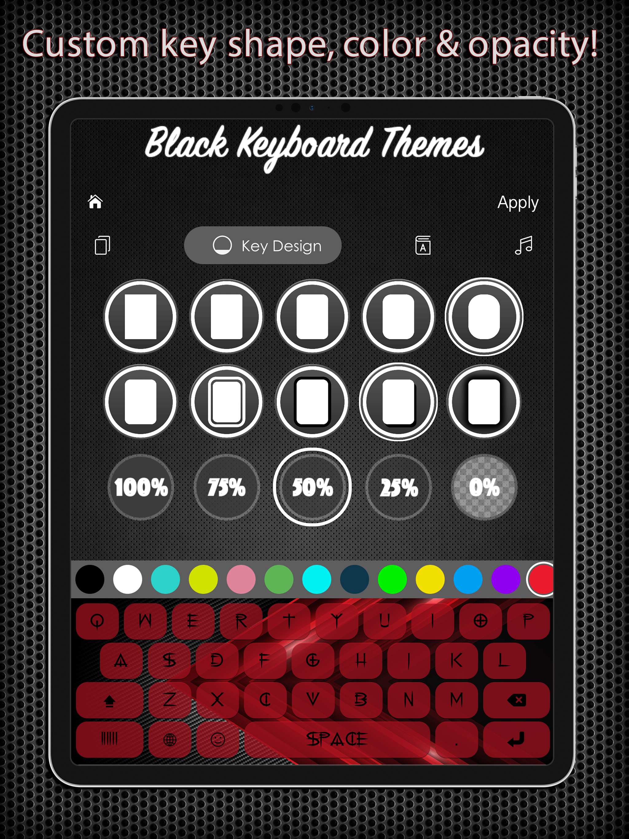 Black Keyboard & Key Themes