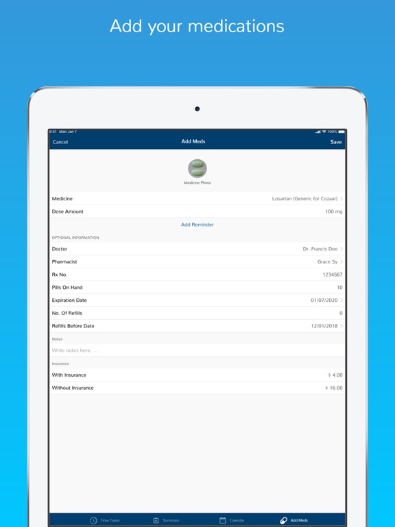 Screenshot #5 pour Medicine Tracker and Scheduler